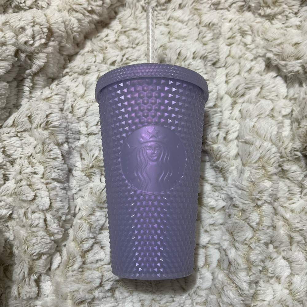 Short Icy White Bling Holiday Starbucks Cup